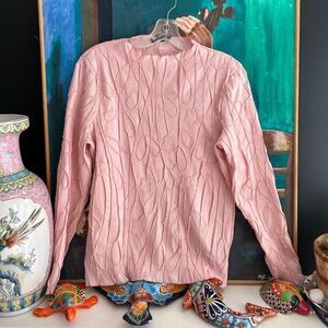 Picadilly Fashion Pink Textured Blouse xs/s